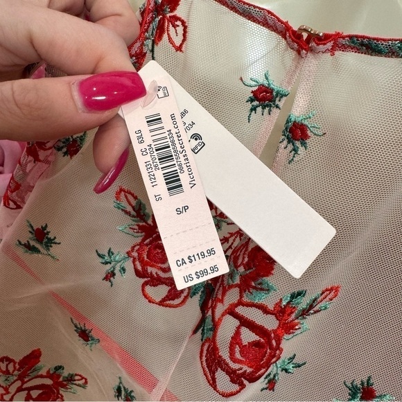 Victorias Secret Sheer Red Rose Slip 🌹✨ - Picture 6 of 6